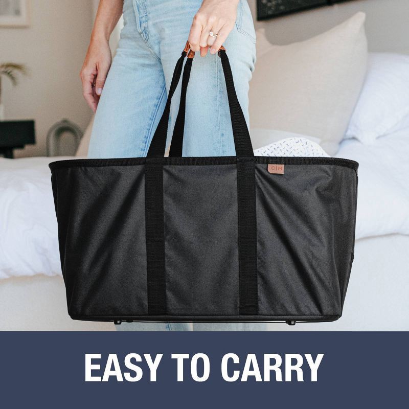slide 5 of 10, CleverMade Laundry Tote Luxe, 1 ct