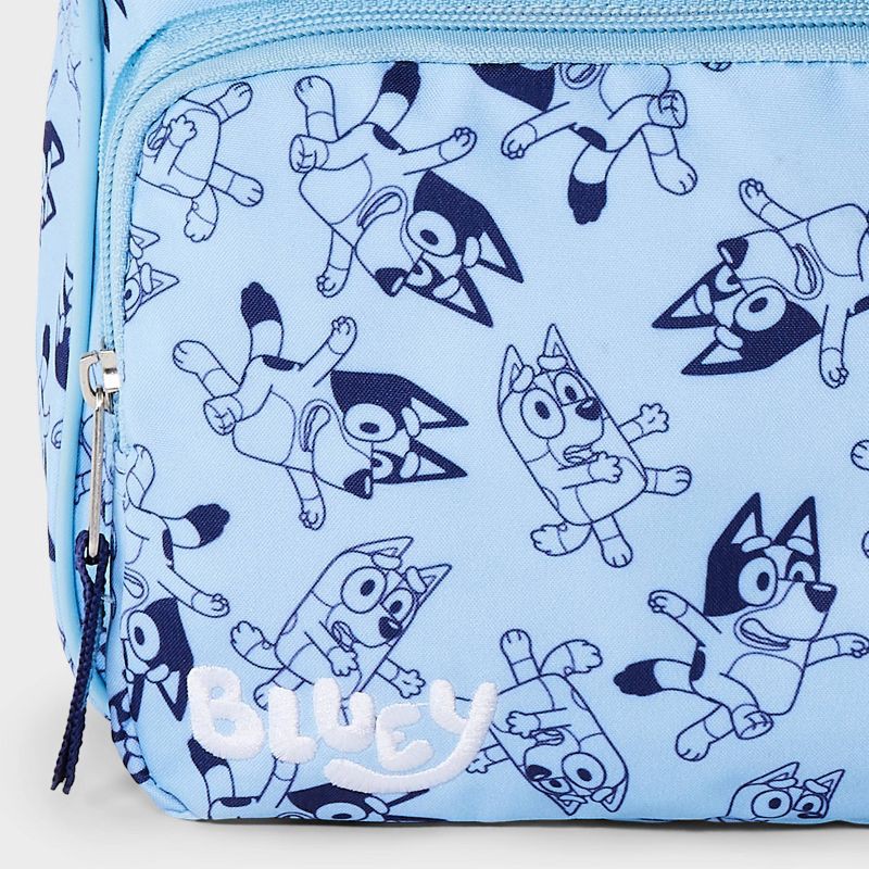 slide 4 of 4, Toddler Bluey Backpack - Blue: Polyester, 3+ Years, Miniature, Fictitious Character Pattern, 1 ct