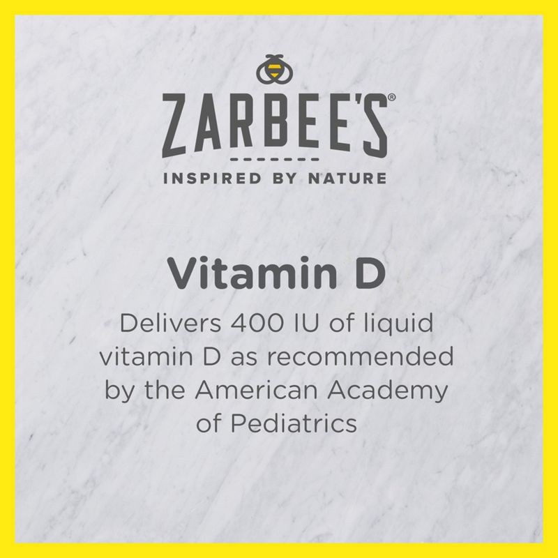 slide 3 of 9, Zarbee's Baby Vitamin-D Drop - 0.47oz, 0.47 oz
