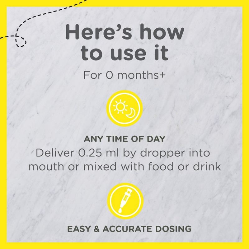 slide 6 of 9, Zarbee's Baby Vitamin-D Drop - 0.47oz, 0.47 oz