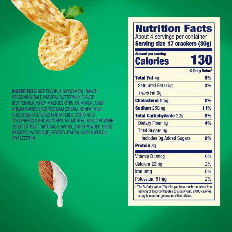 slide 2 of 5, Blue Diamond Almonds Nut Thins Cookie Country Ranch - 4.25oz, 4.25 oz