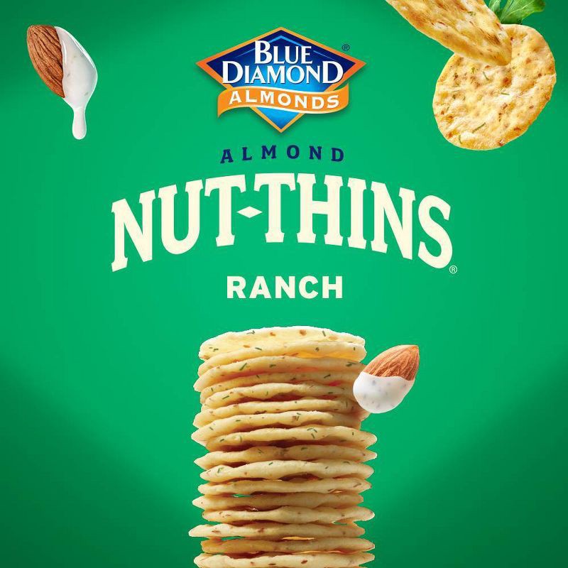 slide 4 of 5, Blue Diamond Almonds Nut Thins Cookie Country Ranch - 4.25oz, 4.25 oz