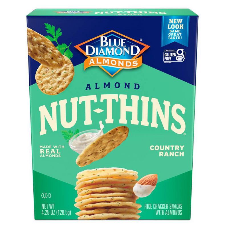 slide 1 of 5, Blue Diamond Almonds Nut Thins Cookie Country Ranch - 4.25oz, 4.25 oz