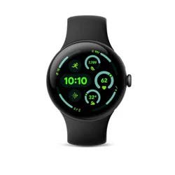 Google Pixel Watch 3 (45mm) - Wifi - Matte Black Aluminum Case - Obsidian Band