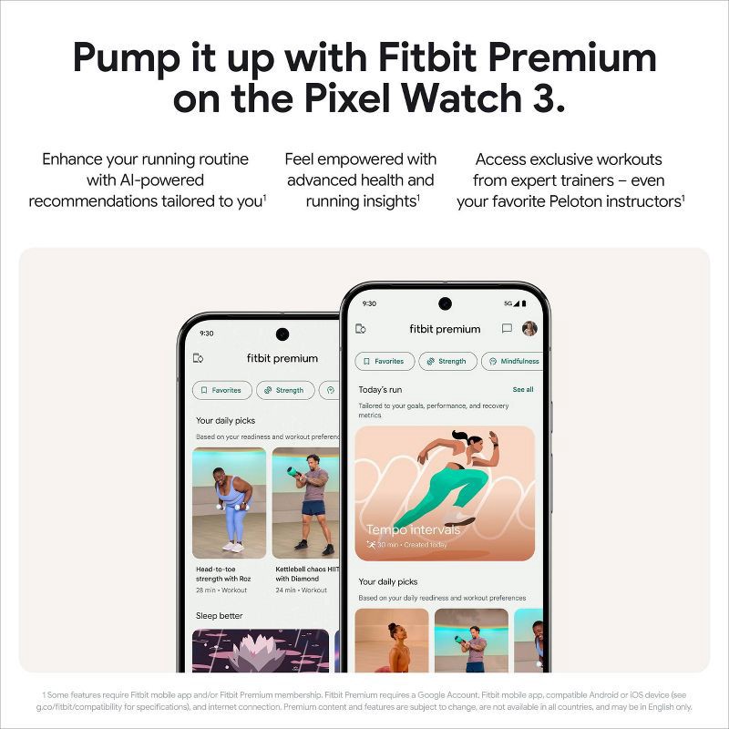 slide 13 of 15, Google Pixel Watch 3 (41mm) - Wifi - Matte Black Aluminum Case - Obsidian Band, 1 ct