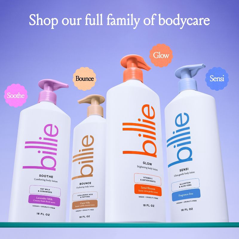 slide 7 of 10, Billie Body Lotion - Bounce - 18 fl oz, 18 fl oz