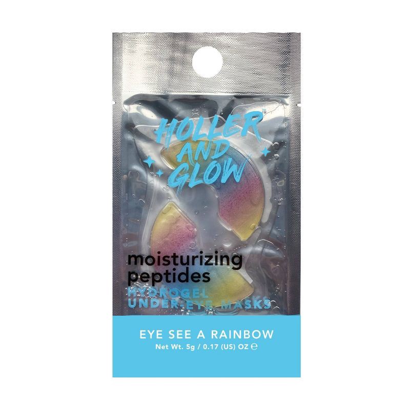 slide 1 of 7, Holler and Glow Bright Eyed Rainbow Under Eye Masks - 0.17oz, 0.17 oz