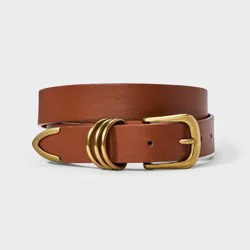 D Keepers Belt - Universal Thread™ Brown XXL: Buckle Closure, Solid Pattern, Adult Sizing