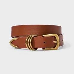 D Keepers Belt - Universal Thread™ Brown XXL: Buckle Closure, Solid Pattern, Adult Sizing