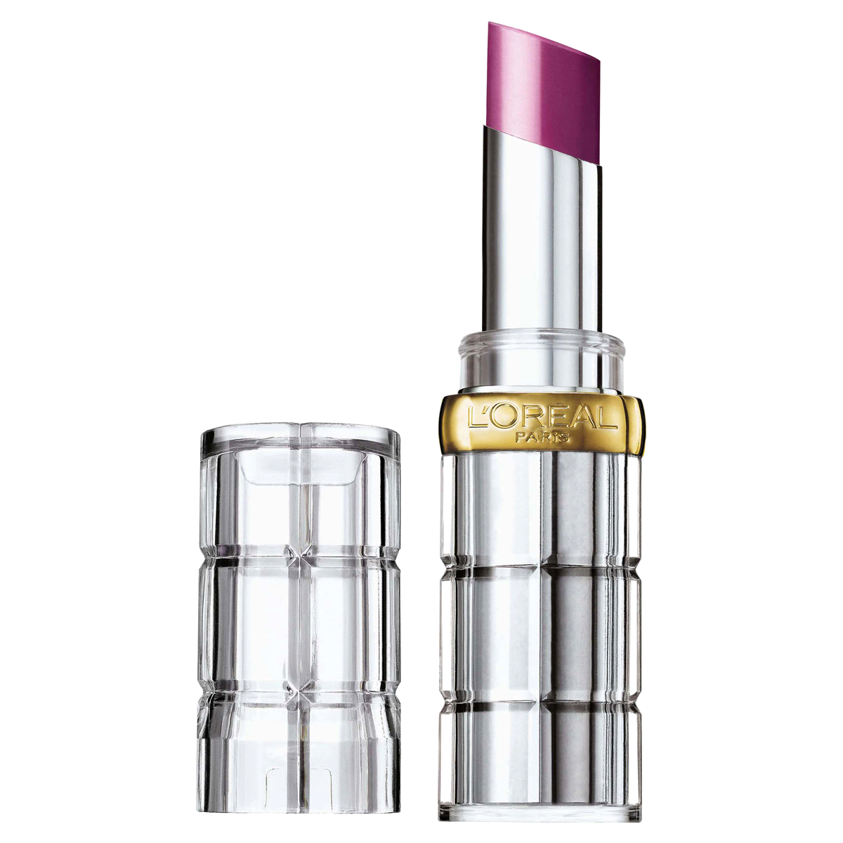 slide 1 of 1, L'Oréal Paris Colour Riche Shine Lipstick Gleaming Plum, 0.1 oz