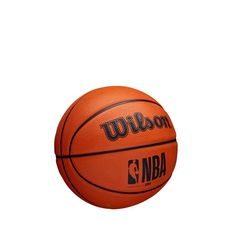 slide 2 of 6, Wilson NBA Authentic Mini Basketball - Brown: Composite Shell, Butyl Bladder, Size 3, 1 ct