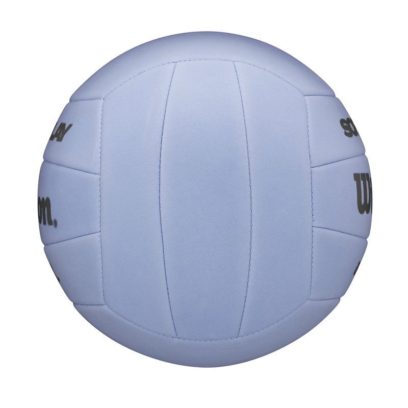slide 4 of 8, Wilson AVP Soft Play Volleyball - Purple: Synthetic Leather, Size 5, Butyl Bladder, 1 ct