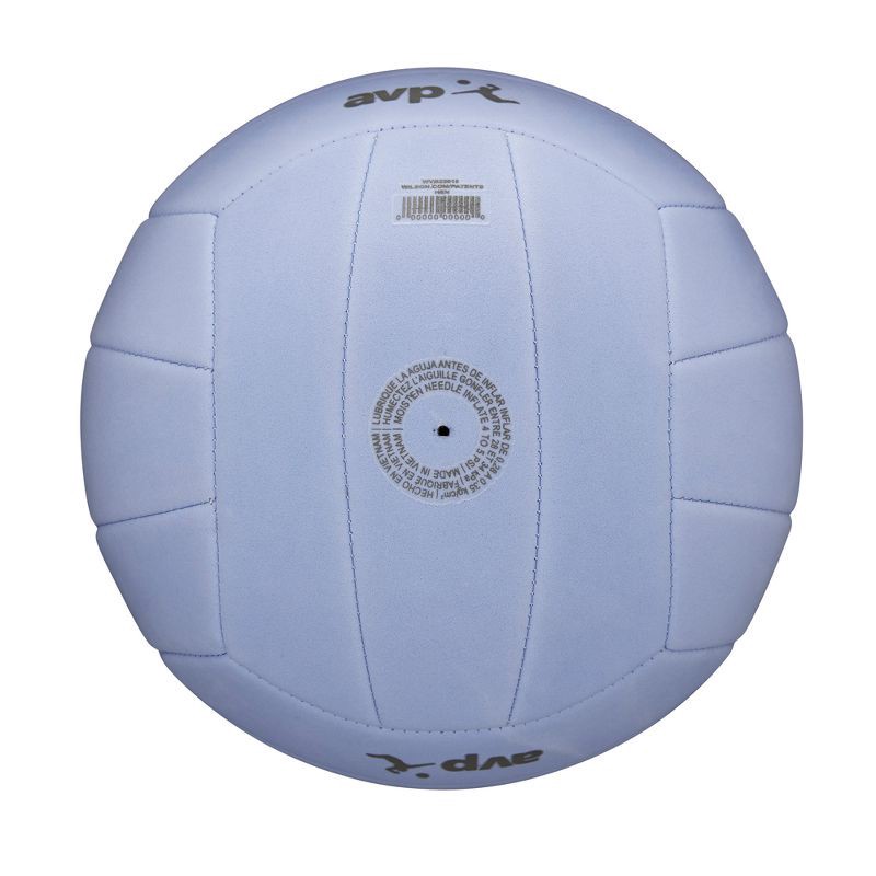 slide 6 of 8, Wilson AVP Soft Play Volleyball - Purple: Synthetic Leather, Size 5, Butyl Bladder, 1 ct