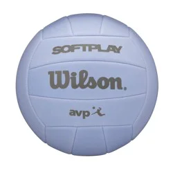Wilson AVP Soft Play Volleyball - Purple: Synthetic Leather, Size 5, Butyl Bladder