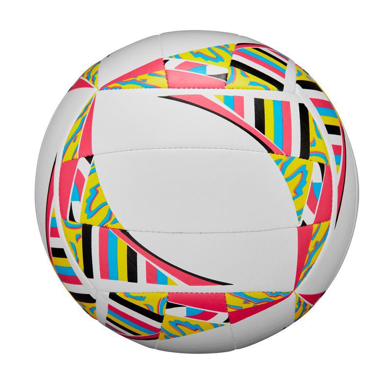 slide 5 of 6, Wilson AVP Movement Volleyball - White/Pink/Yellow: Outdoor TPU Sports Ball, 1 ct