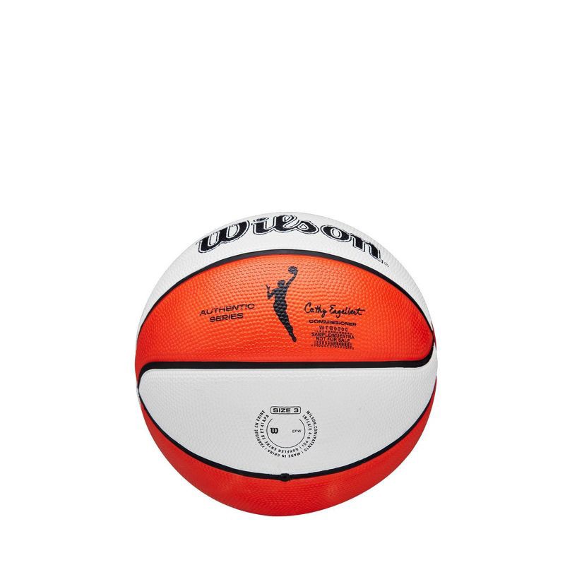 slide 6 of 7, Wilson NBA Authentic Mini Basketball - Orange/White: Size 3, Small Sports Equipment, 1 ct