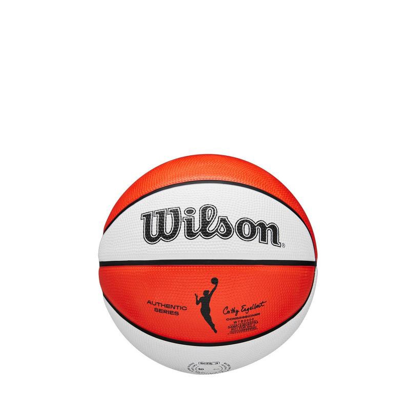 slide 7 of 7, Wilson NBA Authentic Mini Basketball - Orange/White: Size 3, Small Sports Equipment, 1 ct