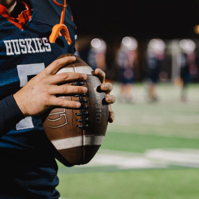 slide 4 of 8, Wilson GST Speed Skin Official Football - Brown: Regulation Size, Leather Composite, Butyl Bladder, 1 ct