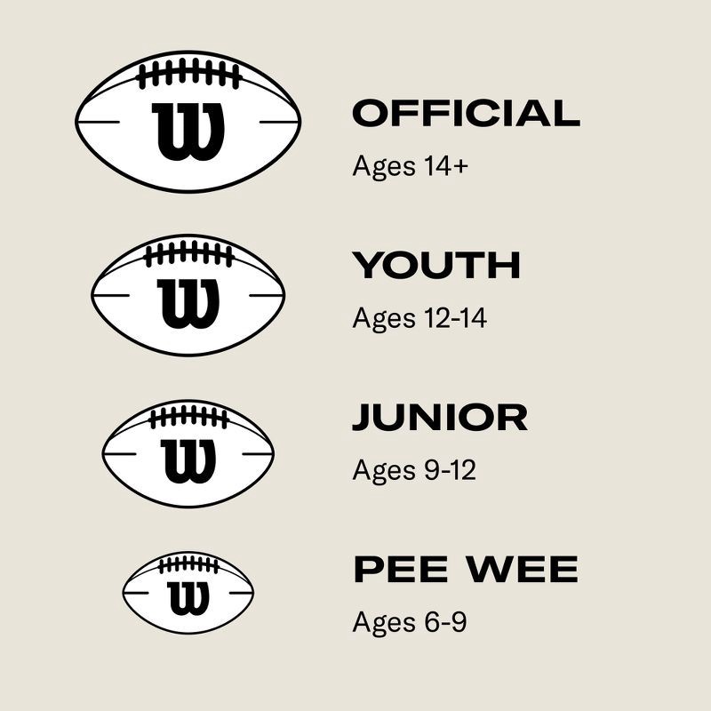slide 6 of 8, Wilson GST Speed Skin Official Football - Brown: Regulation Size, Leather Composite, Butyl Bladder, 1 ct