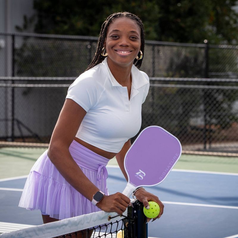 slide 4 of 13, PBPRO Signature Carbon Fiber Pickleball Paddle - Lavender: Polypropylene Core, Traditional Frame, 1 ct