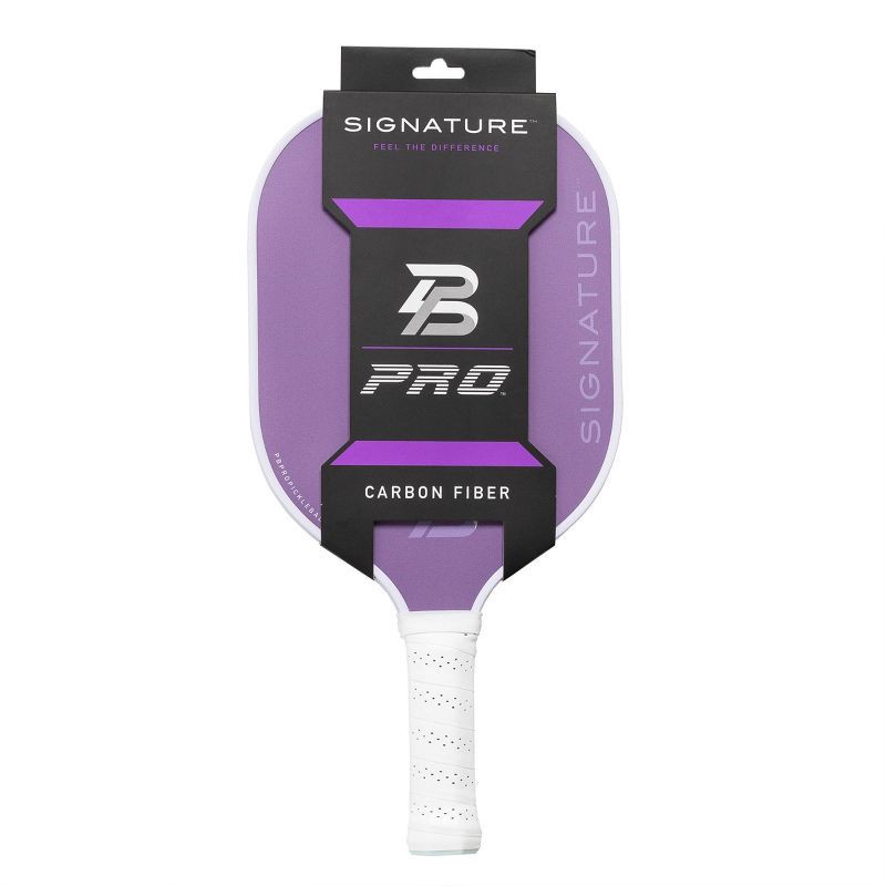 slide 1 of 13, PBPRO Signature Carbon Fiber Pickleball Paddle - Lavender: Polypropylene Core, Traditional Frame, 1 ct