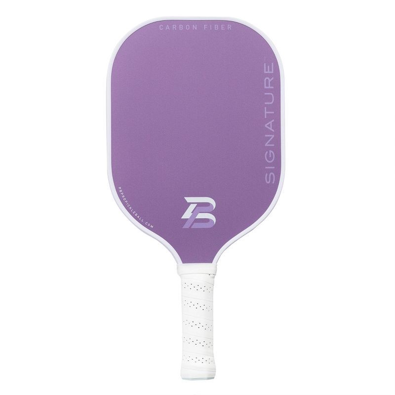 slide 7 of 13, PBPRO Signature Carbon Fiber Pickleball Paddle - Lavender: Polypropylene Core, Traditional Frame, 1 ct