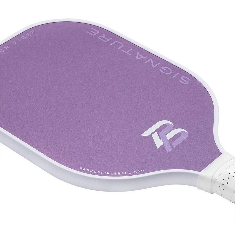 slide 9 of 13, PBPRO Signature Carbon Fiber Pickleball Paddle - Lavender: Polypropylene Core, Traditional Frame, 1 ct