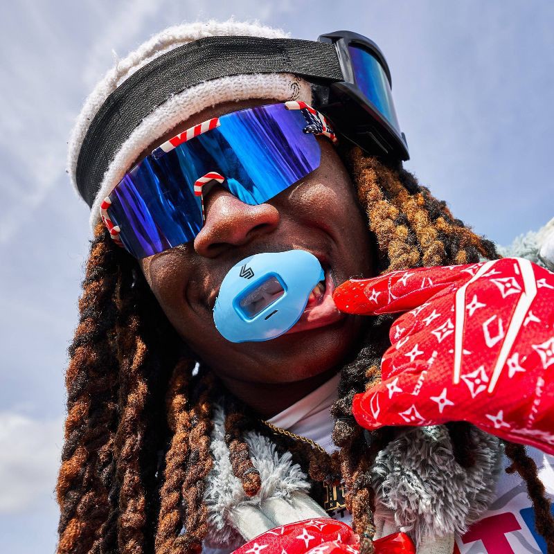 slide 2 of 4, Shock Doctor Sport Max Airflow Flavor Lipguard Kool Aid - Tropical Punch: All-Purpose Polypropylene BPA-Free Mouth Guard, 1 ct