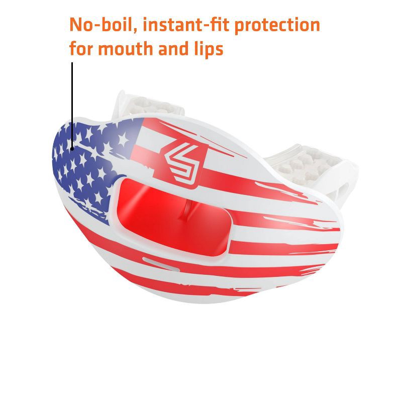 slide 2 of 6, Shock Doctor Sport Max Airflow Lipguard - Flag, 1 ct
