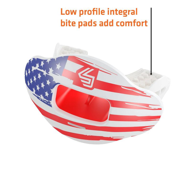 slide 4 of 6, Shock Doctor Sport Max Airflow Lipguard - Flag, 1 ct