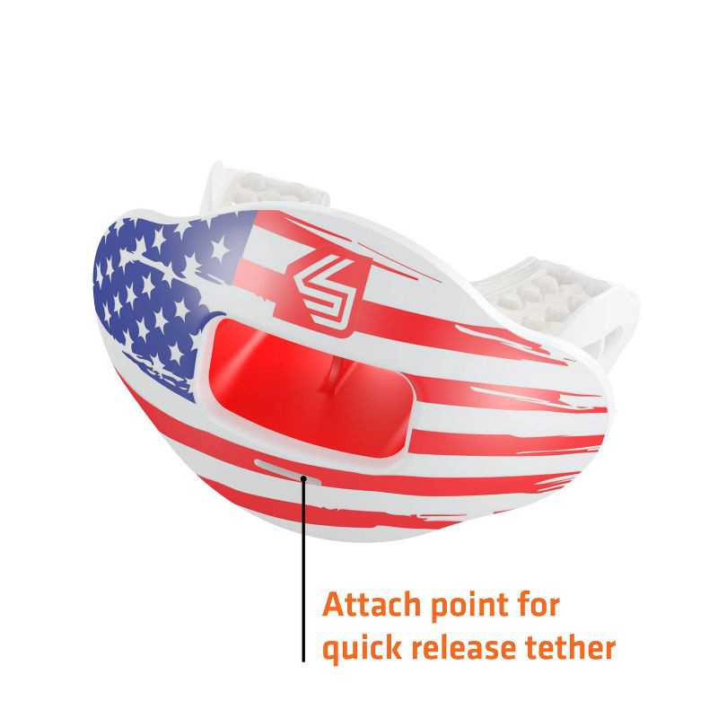 slide 6 of 6, Shock Doctor Sport Max Airflow Lipguard - Flag, 1 ct