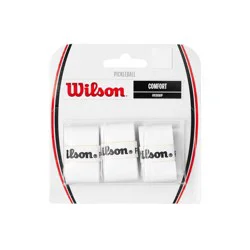Wilson PB Overgrip - White: Set of 3 for Pickleball Paddle Use