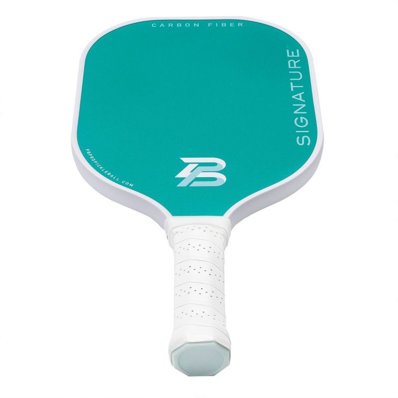 slide 13 of 15, PBPRO Signature Carbon Fiber Pickleball Paddle - Mint Green: Traditional Frame, 8 oz, 8 oz
