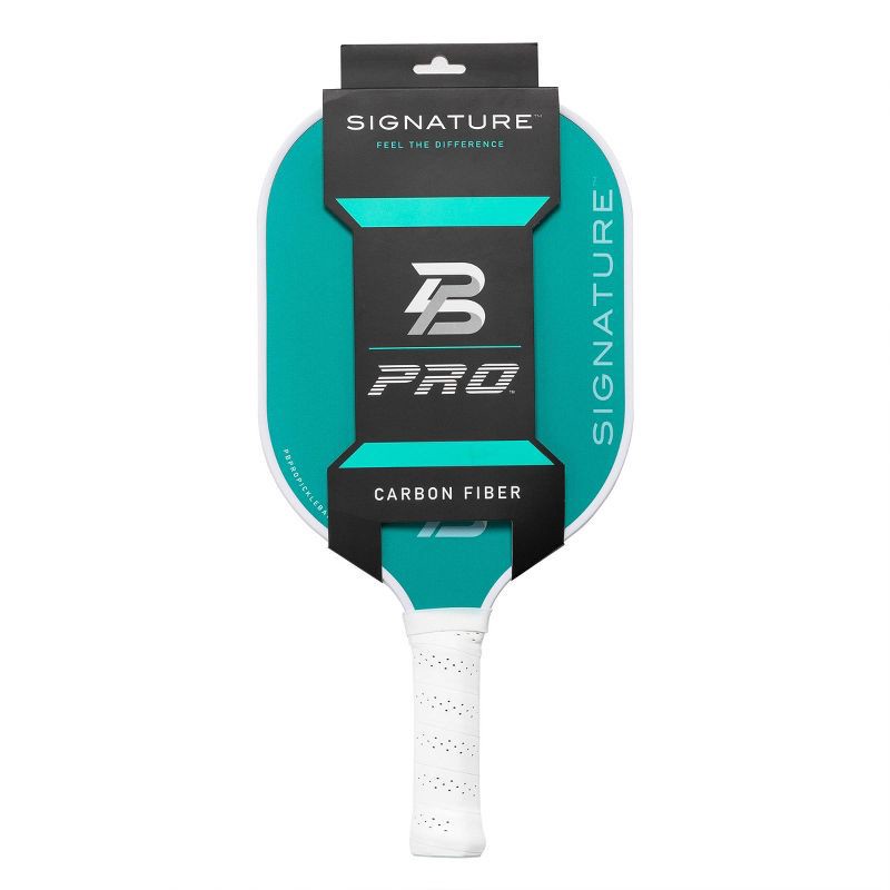 slide 1 of 15, PBPRO Signature Carbon Fiber Pickleball Paddle - Mint Green: Traditional Frame, 8 oz, 8 oz