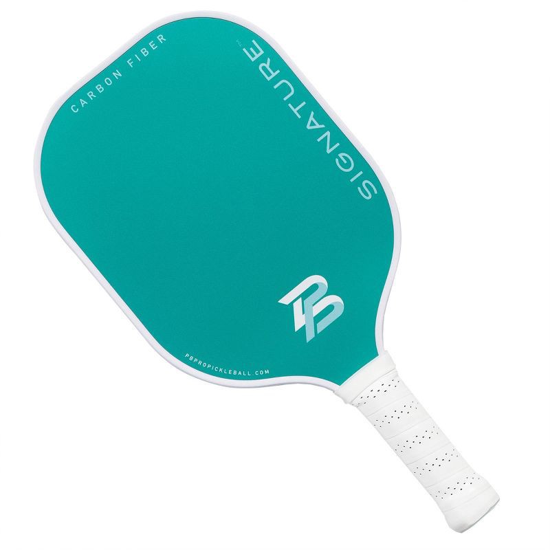 slide 8 of 15, PBPRO Signature Carbon Fiber Pickleball Paddle - Mint Green: Traditional Frame, 8 oz, 8 oz