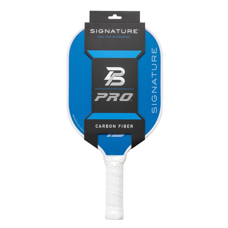 slide 1 of 13, PBPRO Signature Carbon Fiber Pickleball Paddle - Blue, 1 ct