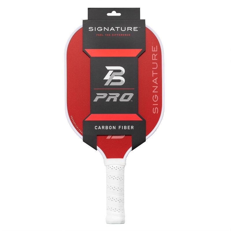 slide 1 of 14, PBPRO Signature Carbon Fiber Watermelon Pickleball Paddle: Polypropylene Core, 4-1/4" Grip, 1 ct