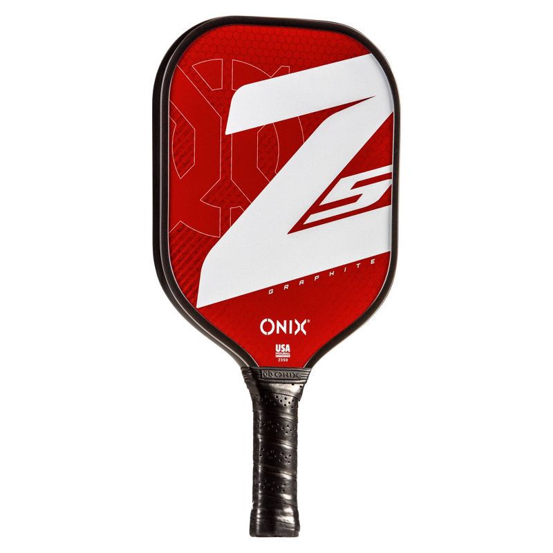 slide 4 of 8, Onix 15.5'' Z5 Wide Body Pickleball Paddle - Red: Stiff Graphite Racquet, 8.125" Head, 1 ct