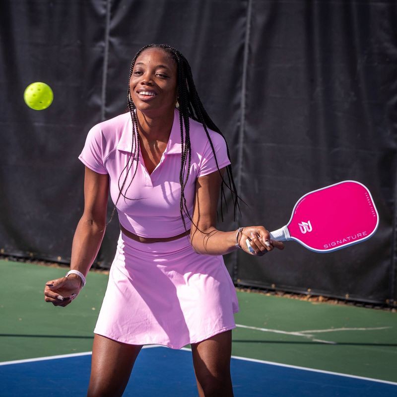 slide 4 of 14, PBPRO Signature Carbon Fiber Pickleball Paddle - Pink: Polypropylene Core, 4-1/4" Grip, 1 ct