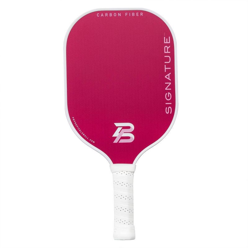 slide 8 of 14, PBPRO Signature Carbon Fiber Pickleball Paddle - Pink: Polypropylene Core, 4-1/4" Grip, 1 ct