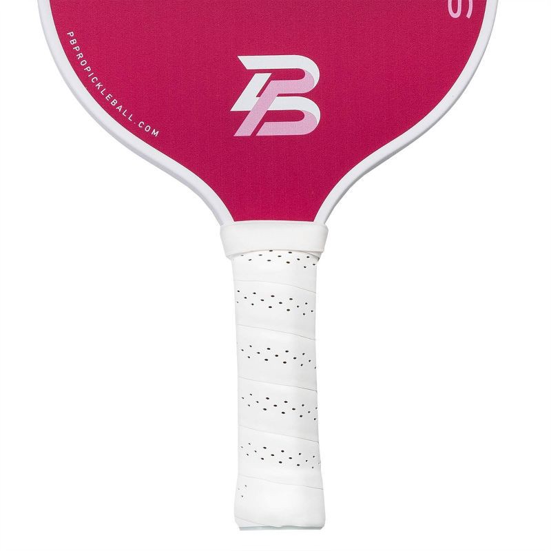 slide 9 of 14, PBPRO Signature Carbon Fiber Pickleball Paddle - Pink: Polypropylene Core, 4-1/4" Grip, 1 ct