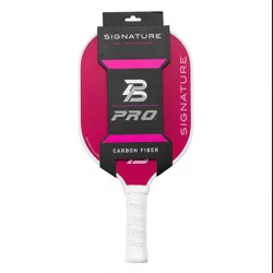 PBPRO Signature Carbon Fiber Pickleball Paddle - Pink: Polypropylene Core, 4-1/4" Grip