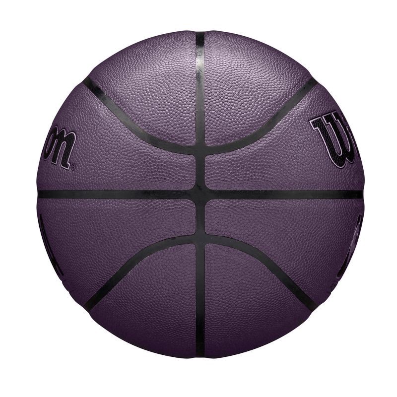 slide 3 of 8, Wilson Size 7 NBA Forge Basketball - Purple: Synthetic Leather, Butyl Bladder, Adult Sports Ball, 1 ct