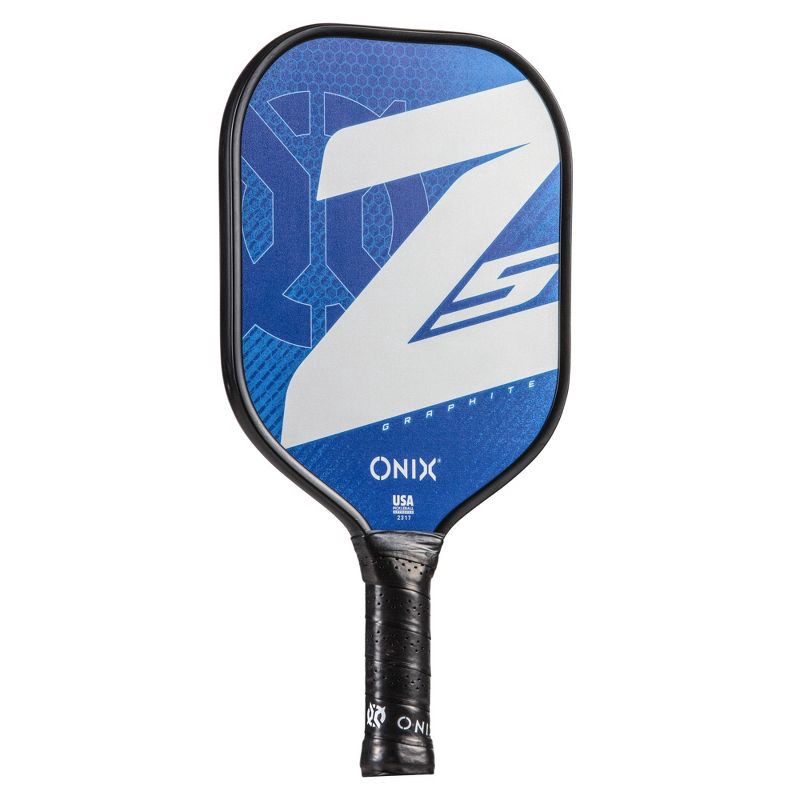slide 4 of 8, Onix 15.5" Z5 Wide Body Pickleball Paddle - Blue: Graphite, Stiff Flex, 8.2 oz, 8.2 oz