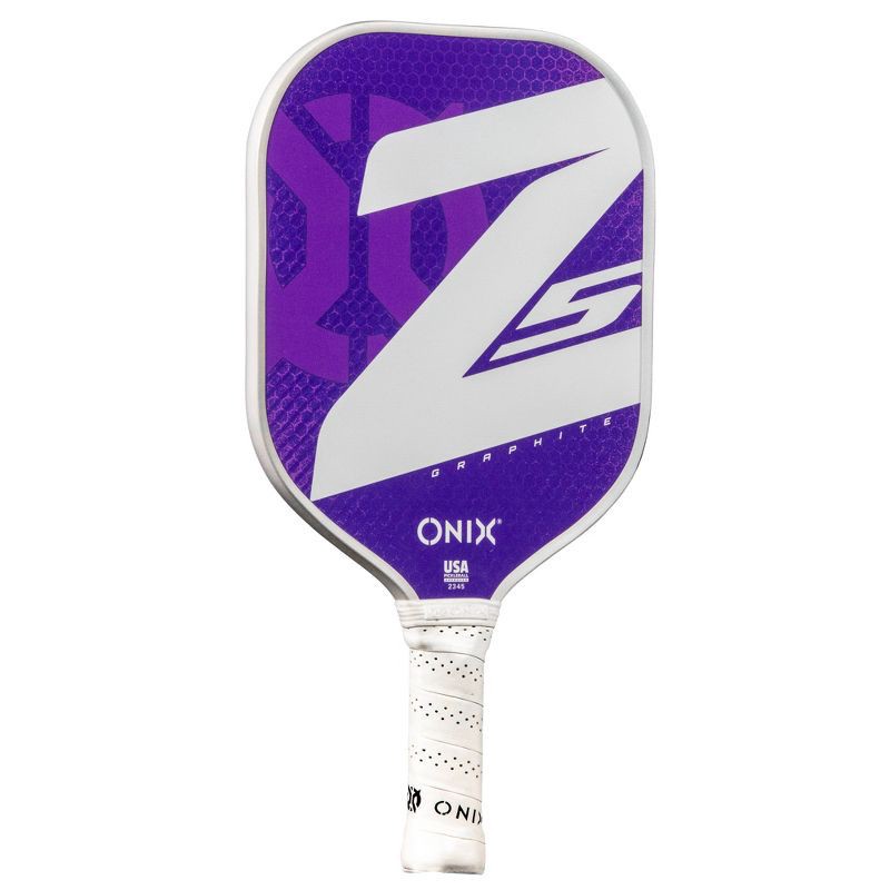 slide 4 of 8, Onix 15.5'' Z5 Wide Body Pickleball Paddle - Purple: Graphite, 8.2 oz, 4" Grip, 8.2 oz