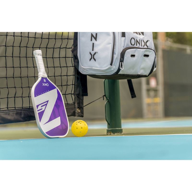 slide 8 of 8, Onix 15.5'' Z5 Wide Body Pickleball Paddle - Purple: Graphite, 8.2 oz, 4" Grip, 8.2 oz