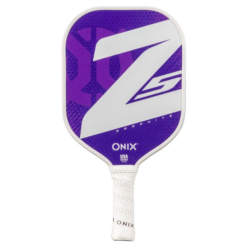 slide 1 of 8, Onix 15.5'' Z5 Wide Body Pickleball Paddle - Purple: Graphite, 8.2 oz, 4" Grip, 8.2 oz