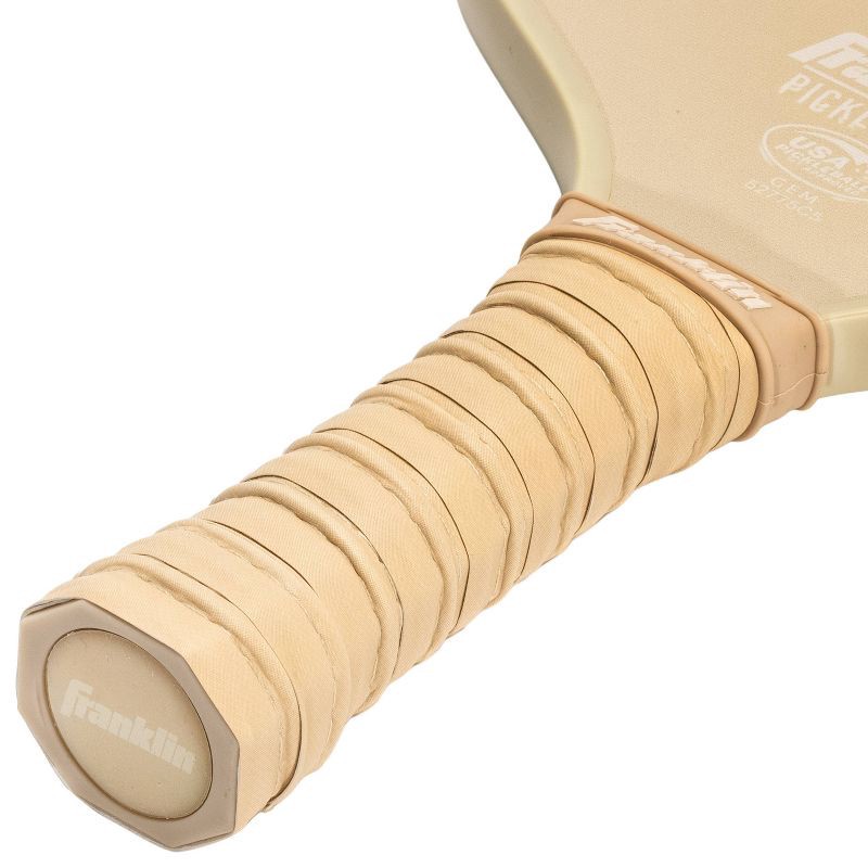 slide 8 of 12, Franklin Sports 2 Player Poly Paddle with Ball Set - Green/Tan: Fiberglass Pickleball Racquets, 1 ct