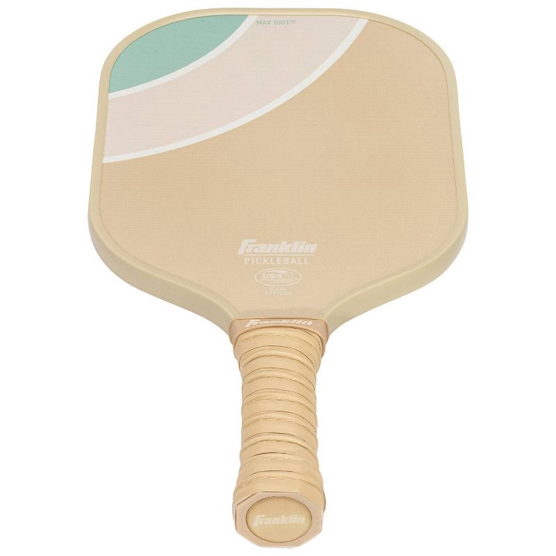 slide 9 of 12, Franklin Sports 2 Player Poly Paddle with Ball Set - Green/Tan: Fiberglass Pickleball Racquets, 1 ct