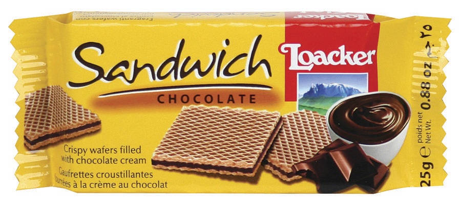 slide 1 of 1, Loacker Wafer Bar Cacao, 1.06 oz